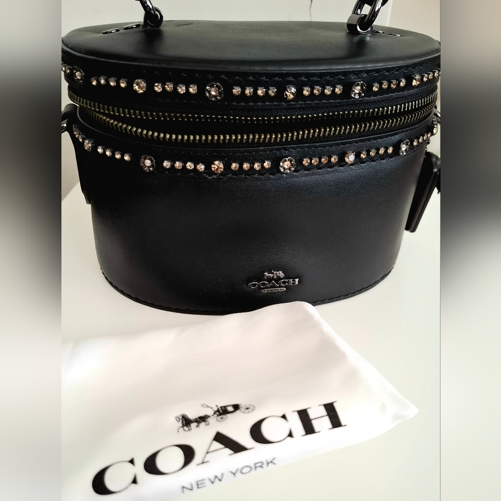 ❤️Coach x Selena Gomez collection Trail Bag With Crystal Embellishment 39292 - Picture 10 of 14